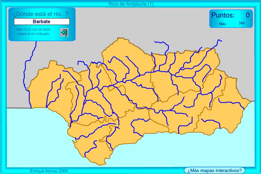 Mapas políticos y geográficos de Andalucía