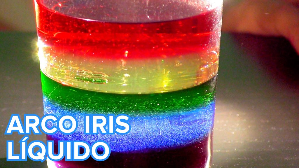 Experimento el Arco Iris líquido