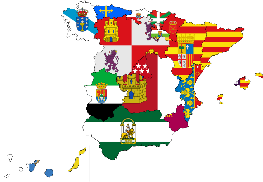 Mapas físicos y políticos de España