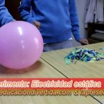 Electricidad estática con globos - Experimento escolar