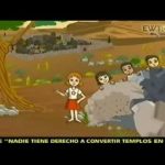 Vía crucis en dibujos animados