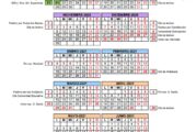 Calendario escolar Andalucía curso 2020-2021