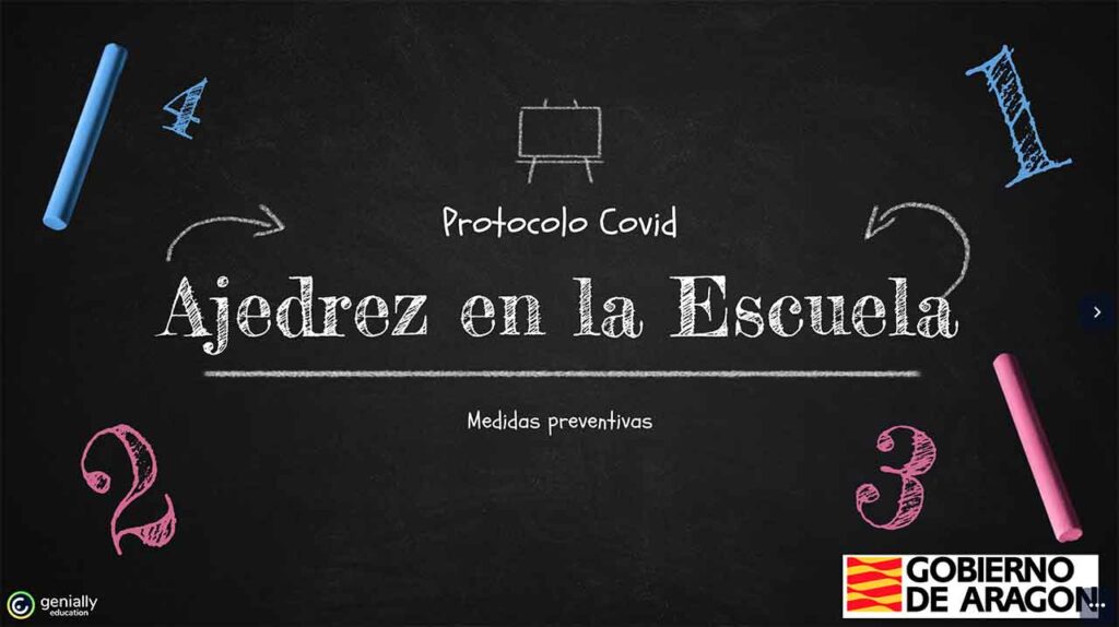 Protocolo covid ajedrez en la escuela