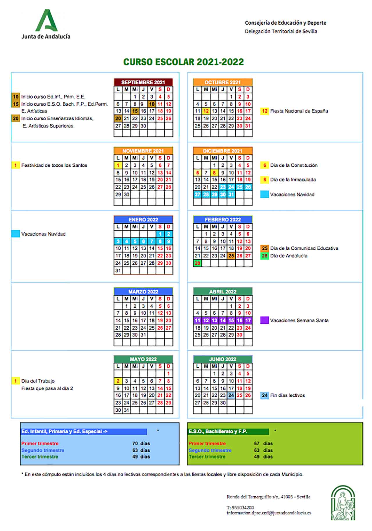 Calendario Escolar 2021 A 2022 Calendario Escolar 2021 2022 Noticia Educaci n Infantil