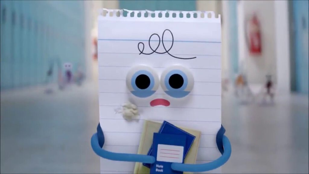 Alumnos trabajando el Día de la Paz en el aula tras ver un corto animado